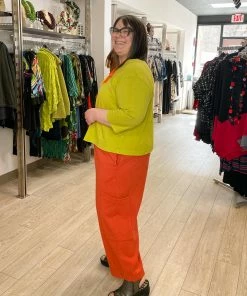 Pacificotton Bryn Walker 3/4 Sleeve Boxy Shirt, Euphorbia 13 Pacificotton Bryn Walker 3/4 Sleeve Boxy Shirt, Euphorbia