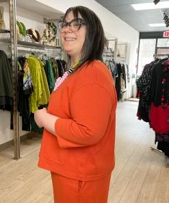 Pacificotton Bryn Walker 3/4 Sleeve Boxy Shirt, Quill