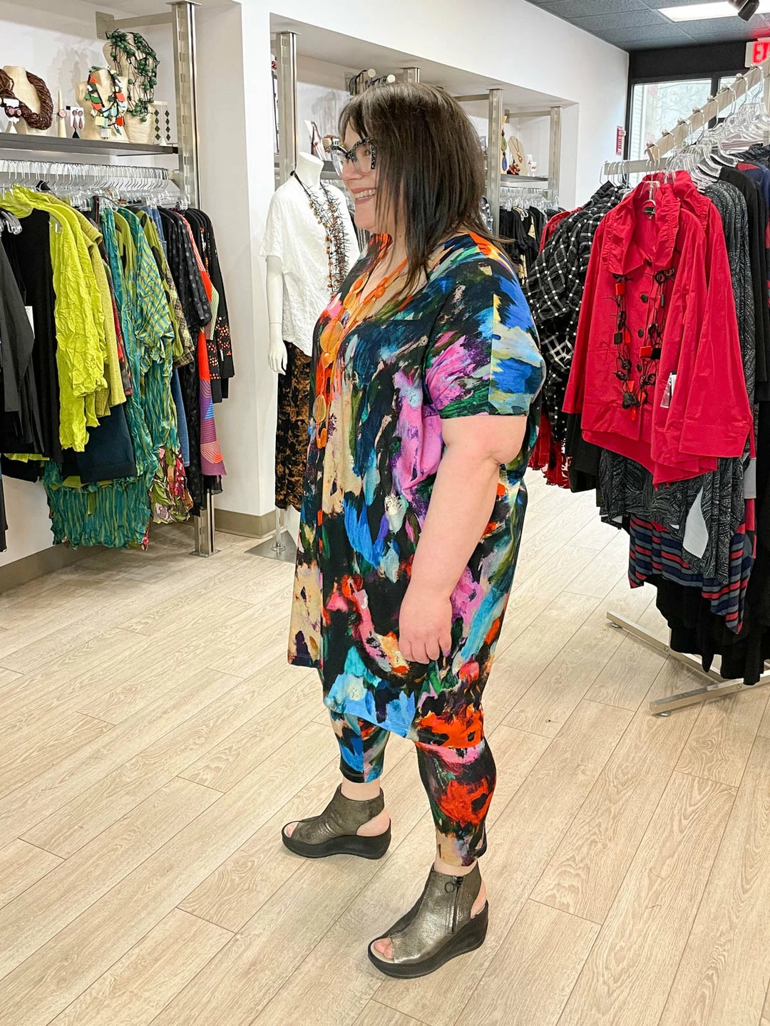 Bryn Walker Capri Legging, Paletta Print Bryn Walker