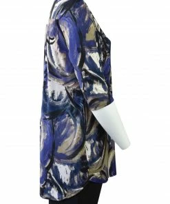 Caribe Collared Tunic Dress, Purple Multi Dresses & Jumpsuits