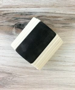 CATHs Jewelry Matchstick Rectangle Horn Cuff, Bone/Grey