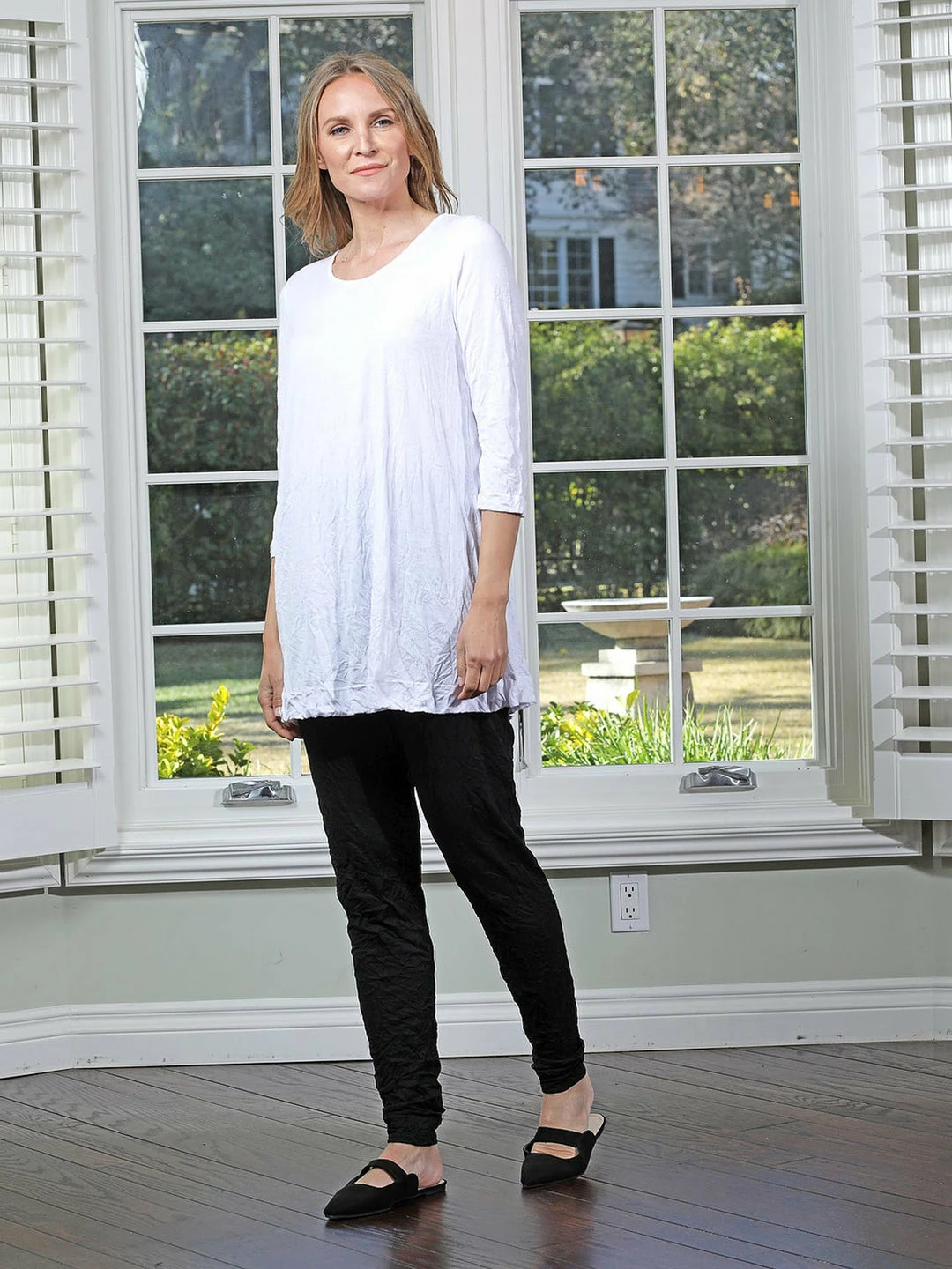 Chalet Chalet Et Ceci Crinkle 3/4 Sleeve Tunic, White