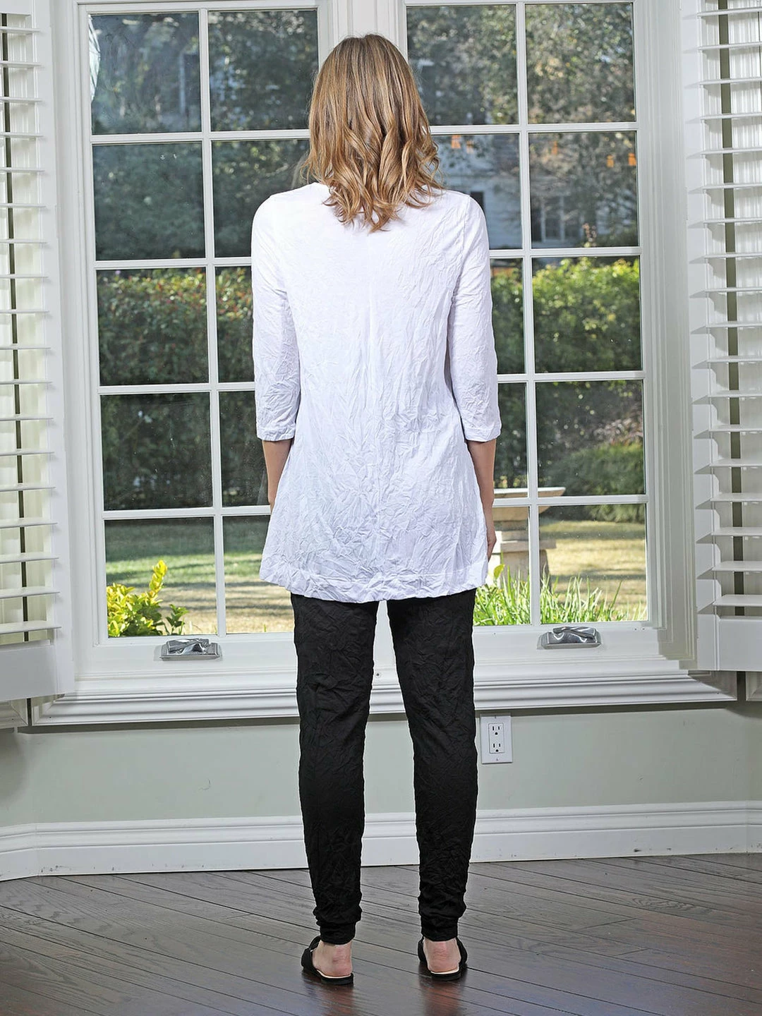 Chalet Chalet Et Ceci Crinkle 3/4 Sleeve Tunic, White