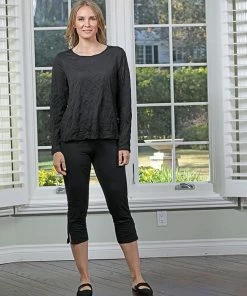 Chalet Chalet Et Ceci Crinkle Slit Pants, Black