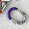 Christina Brampti Mixed Cord & Aluminum Magnet Bracelet, Silver/Purple