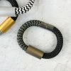 Christina Brampti Mixed Cord & Aluminum Magnet Bracelet, Bronze/Black