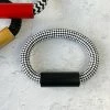 Christina Brampti Cord & Aluminum Hidden Magnet Bracelet, Black/Checkered Christina Brampti 2 Christina Brampti Cord & Aluminum Hidden Magnet Bracelet, Black/Checkered Christina Brampti