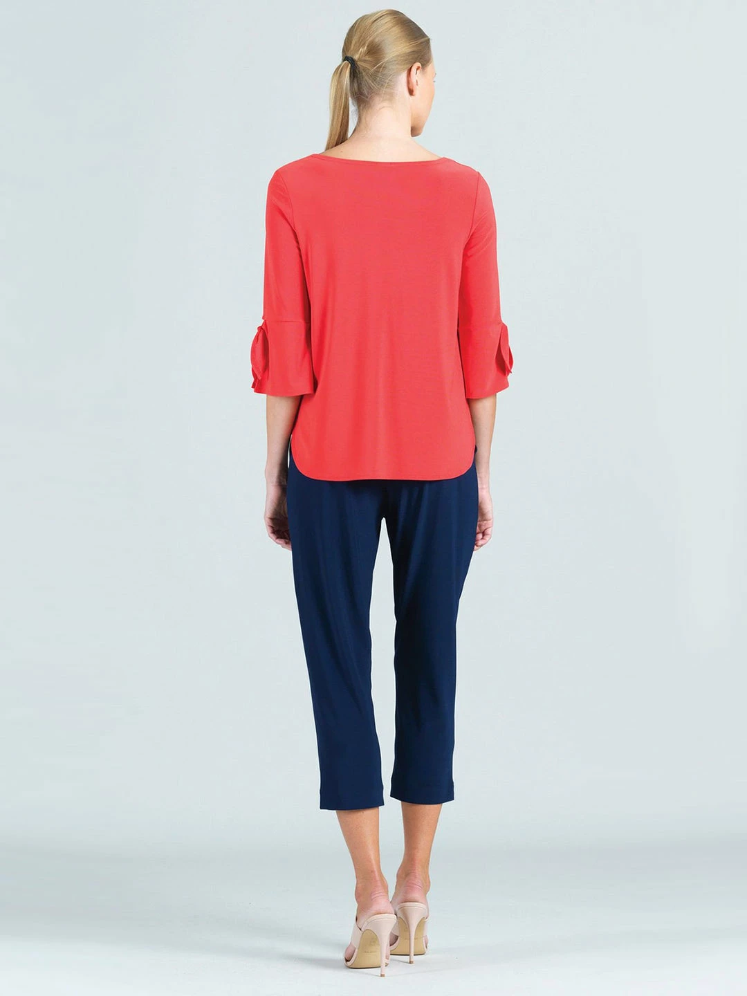 Clara Sunwoo Solid Tie Cuff Top, Coral Clara Sunwoo 6 Clara Sunwoo Solid Tie Cuff Top, Coral Clara Sunwoo