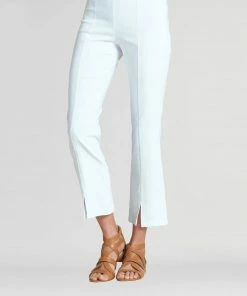 Clara Sunwoo Techno Stretch Center Seam Kick Front Ankle Pant Clara Sunwoo