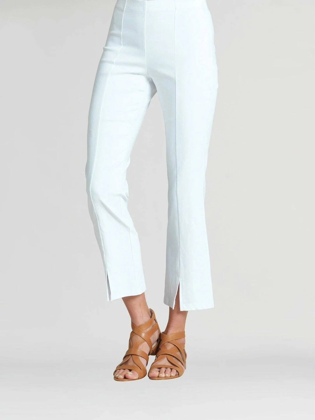 Clara Sunwoo Techno Stretch Center Seam Kick Front Ankle Pant Clara Sunwoo