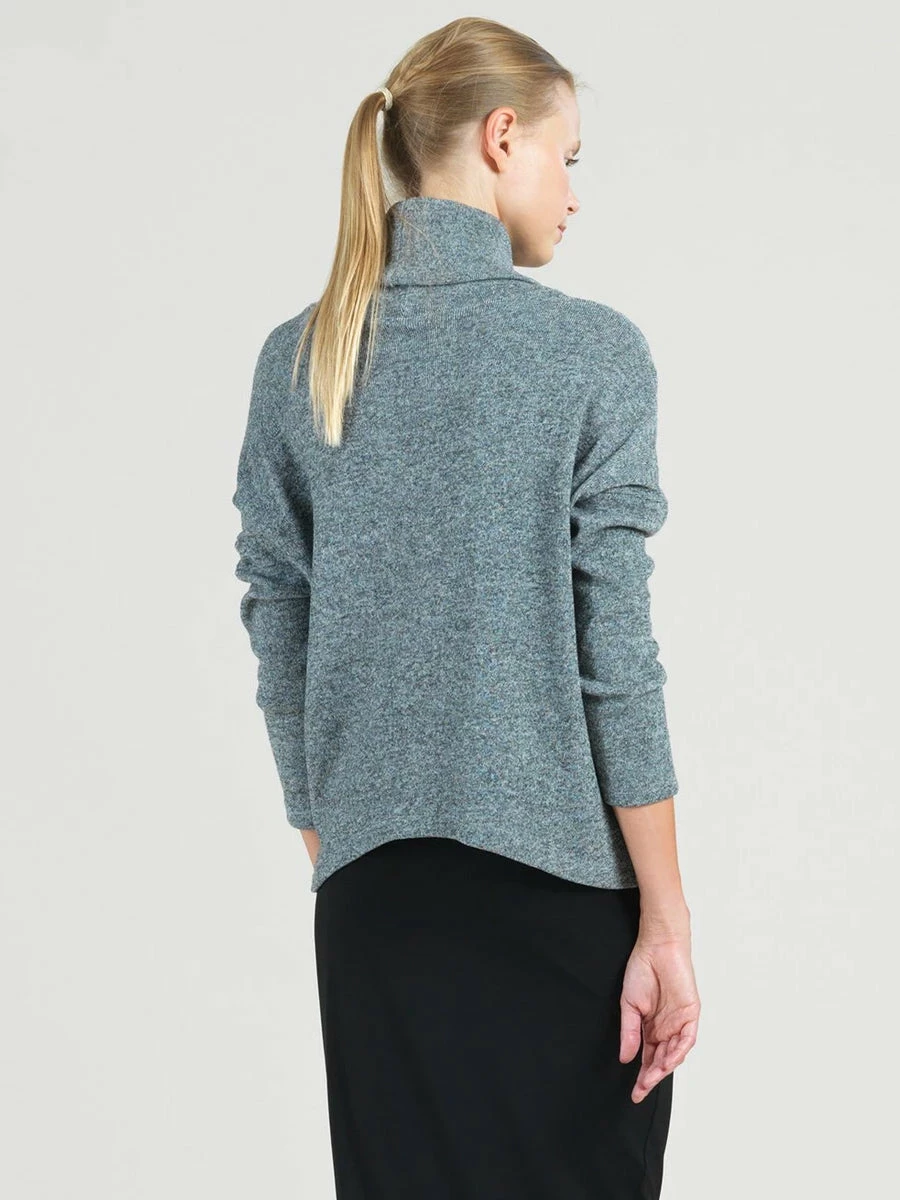 Clara Sunwoo Tipped Hem Turtleneck Sweater Top, Grey Clara Sunwoo 4 Clara Sunwoo Tipped Hem Turtleneck Sweater Top, Grey Clara Sunwoo