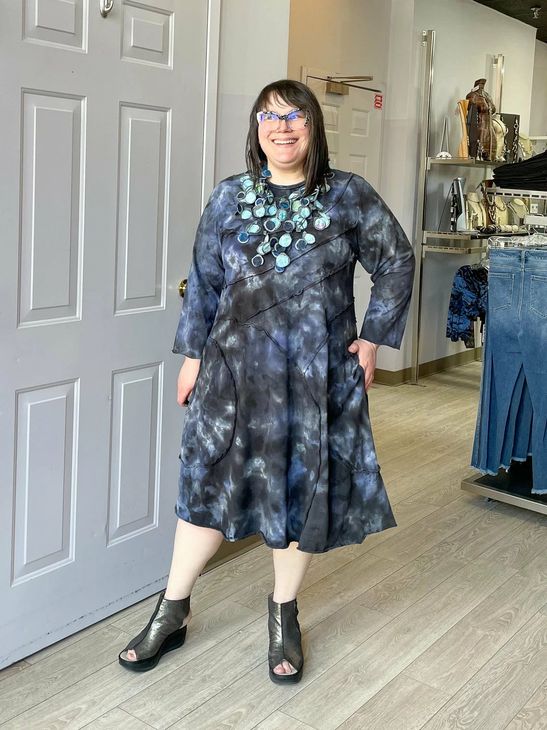 Cynthia Ashby Circle Dress, Storm Cynthia Ashby 3 Cynthia Ashby Circle Dress, Storm Cynthia Ashby