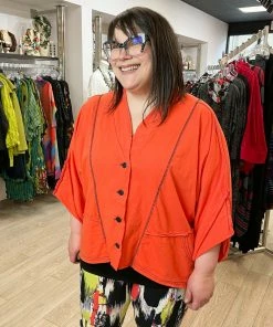 Cynthia Ashby Ellipse Jacket, Chili