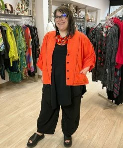 Cynthia Ashby Ellipse Jacket, Chili