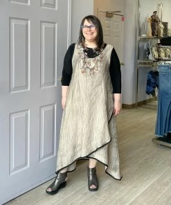 Cynthia Ashby Cynthia Ashby Joy Dress, Natural Airbrush