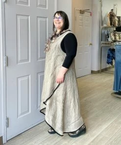 Cynthia Ashby Cynthia Ashby Joy Dress, Natural Airbrush 14 Cynthia Ashby Cynthia Ashby Joy Dress, Natural Airbrush