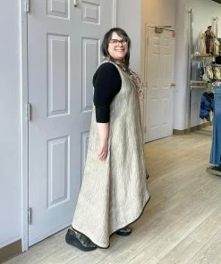 Cynthia Ashby Cynthia Ashby Joy Dress, Natural Airbrush 15 Cynthia Ashby Cynthia Ashby Joy Dress, Natural Airbrush