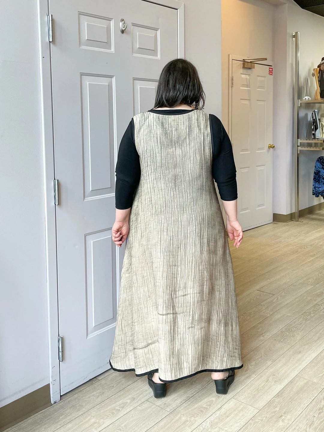 Cynthia Ashby Cynthia Ashby Joy Dress, Natural Airbrush 7 Cynthia Ashby Cynthia Ashby Joy Dress, Natural Airbrush