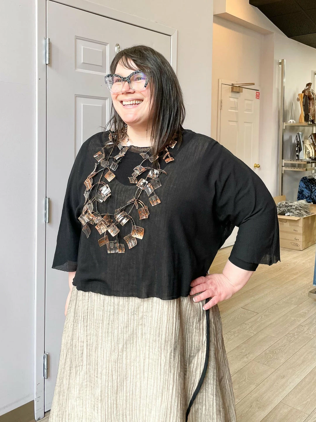 Cynthia Ashby Pullover Top, Black Cynthia Ashby 3 Cynthia Ashby Pullover Top, Black Cynthia Ashby