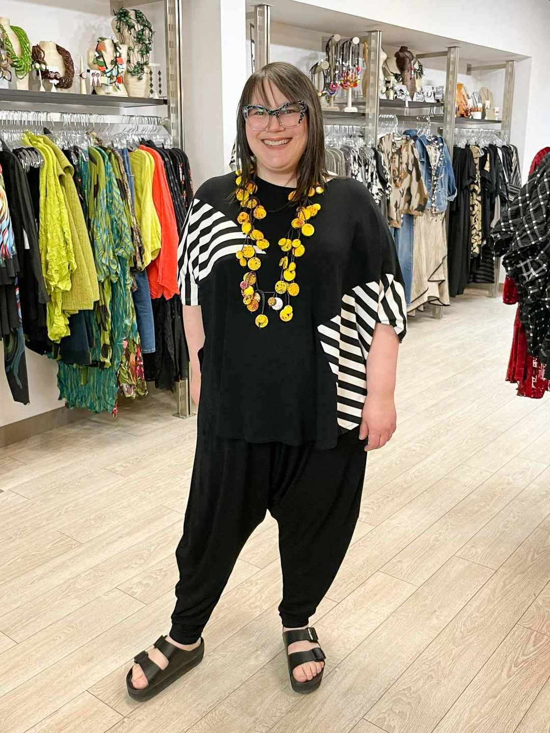 Trine Kryger Simonsen Tonia Drop Crotch Pants, Black Trine Kryger Simonsen 4 Trine Kryger Simonsen Tonia Drop Crotch Pants, Black Trine Kryger Simonsen