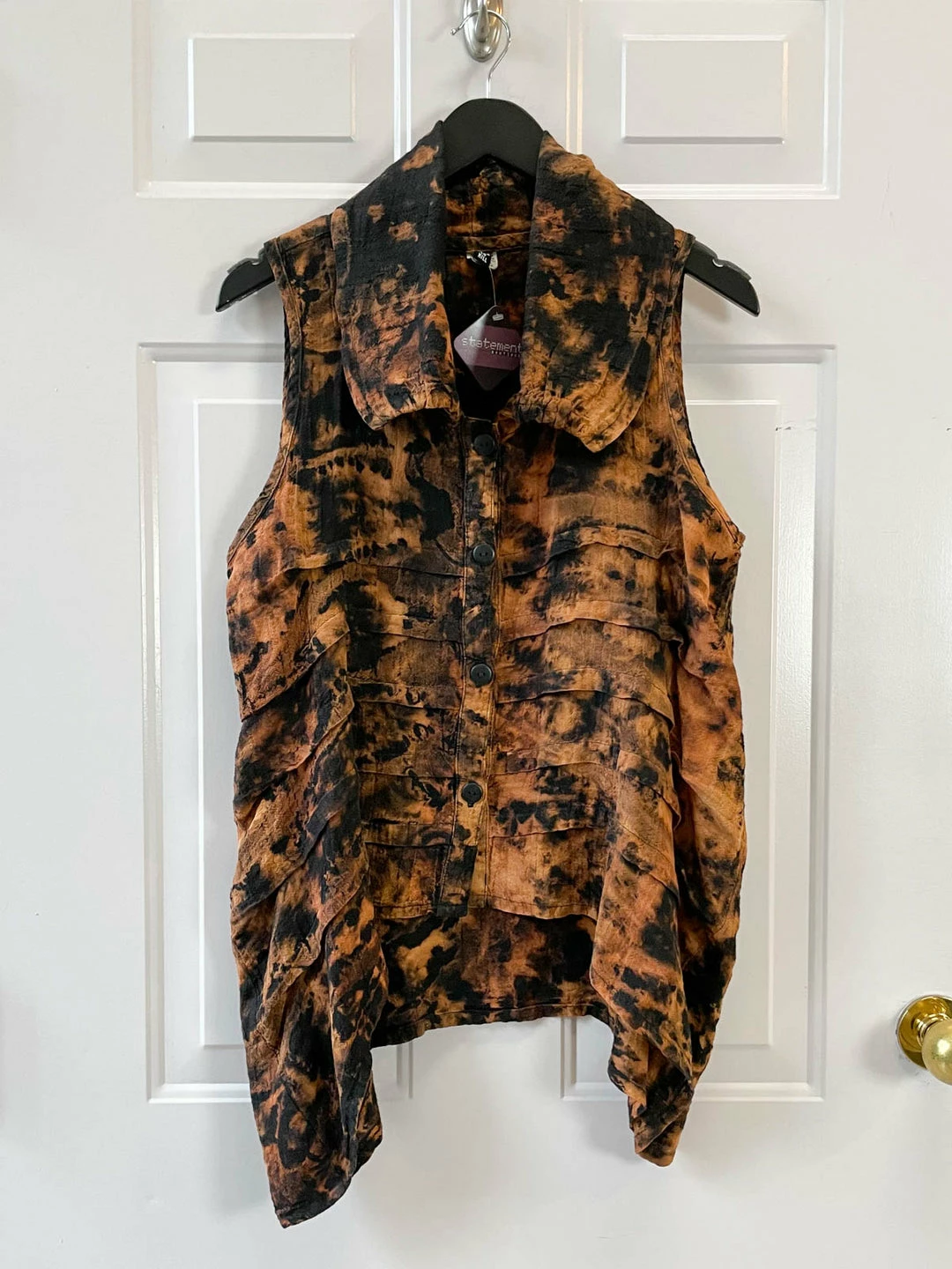 Dress To Kill Pintuck Vest, Linen Splotch Dress To Kill 4 Dress To Kill Pintuck Vest, Linen Splotch Dress To Kill