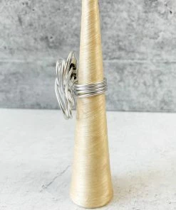 OC Jewelry OC Jewelry Wigly Ring, Silver Vertical