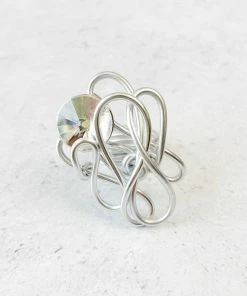 OC Jewelry OC Jewelry Wigly Ring, Silver Vertical