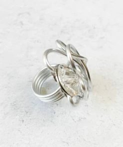 OC Jewelry OC Jewelry Wigly Ring, Silver Vertical