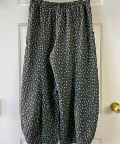 Dress To Kill Fly Pant, Black Grey Quilt Dots Dress To Kill