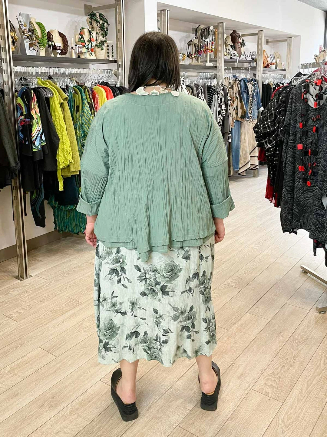 Dress To Kill Dress To Kill Folded Bottom Jacket, Green Pleat 7 Dress To Kill Dress To Kill Folded Bottom Jacket, Green Pleat