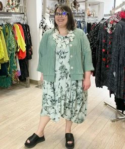 Dress To Kill Dress To Kill Folded Bottom Jacket, Green Pleat 15 Dress To Kill Dress To Kill Folded Bottom Jacket, Green Pleat