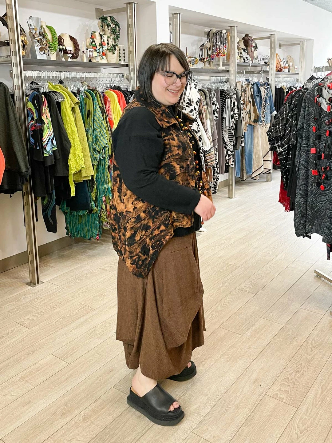 Dress To Kill Pintuck Vest, Linen Splotch Dress To Kill 7 Dress To Kill Pintuck Vest, Linen Splotch Dress To Kill