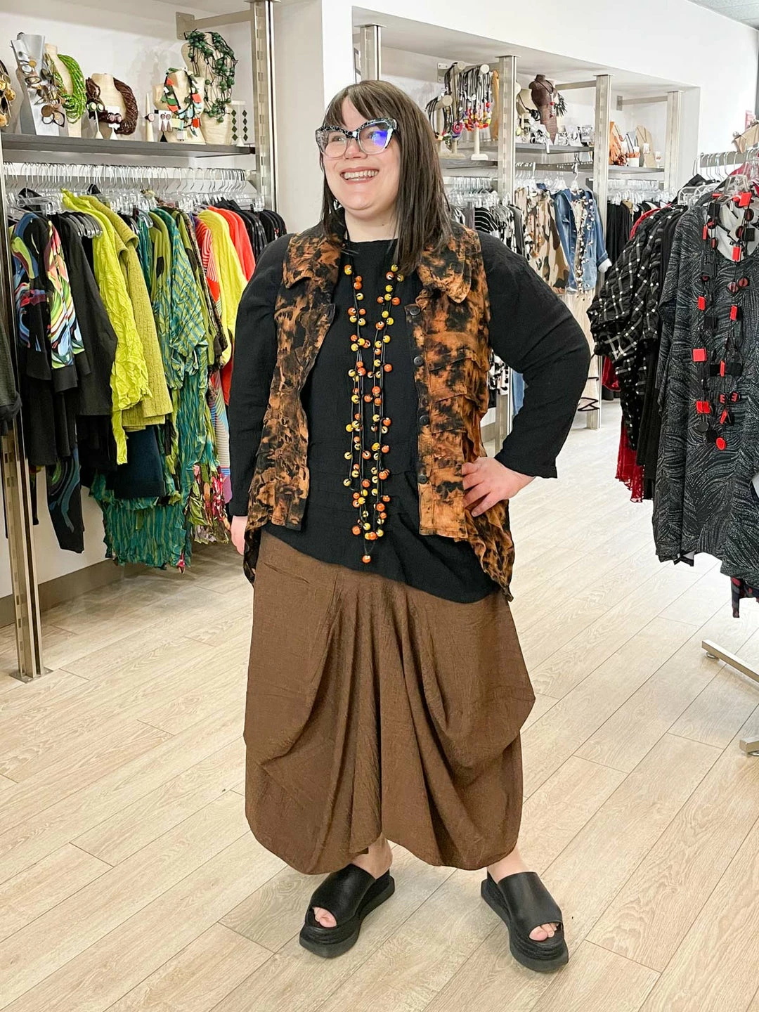 Dress To Kill Pintuck Vest, Linen Splotch Dress To Kill 8 Dress To Kill Pintuck Vest, Linen Splotch Dress To Kill