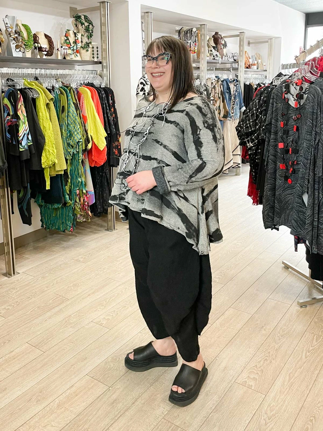 Dress To Kill Kam Pant, Black Gauze