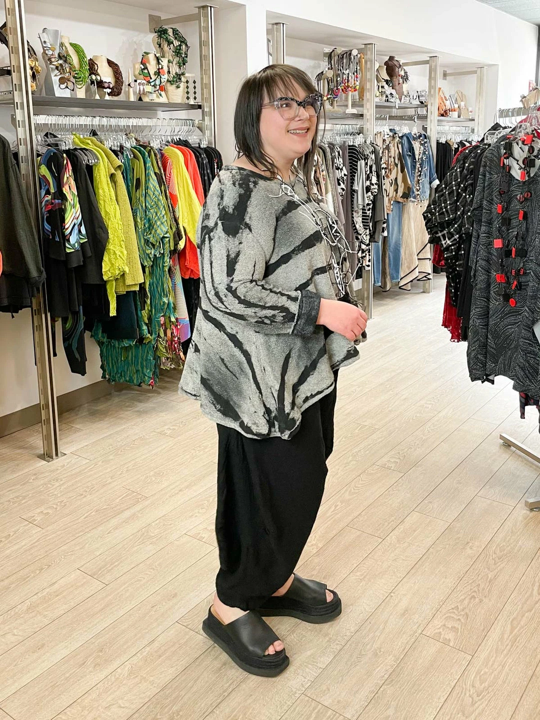 Dress To Kill Kam Pant, Black Gauze