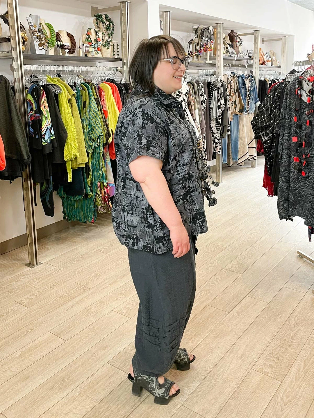 Dress To Kill Dress To Kill Multi Folded Pant, Navy Stripe 7 Dress To Kill Dress To Kill Multi Folded Pant, Navy Stripe