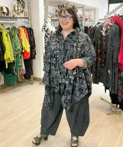 Dress To Kill Step Shirt, Black Grey Abstract Dress To Kill