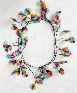 Ekei Menna Recycled Poppy Necklace, Hibiscus