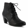 Spring Step Hilde Lace Up Bootie In Black 2 Spring Step Hilde Lace Up Bootie In Black