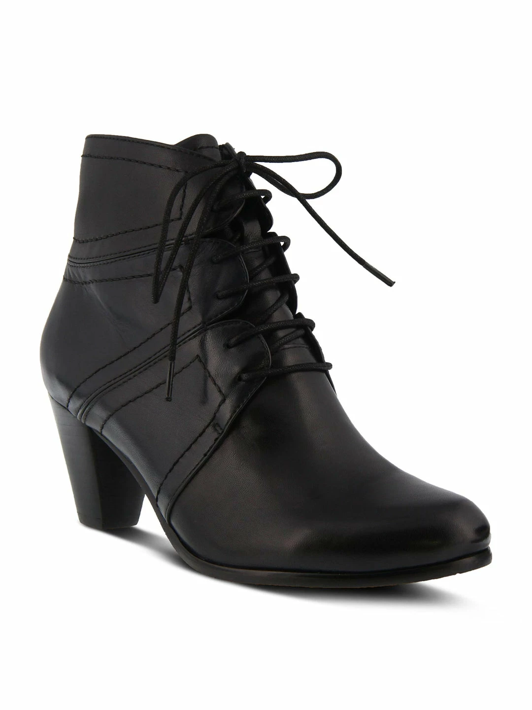 Spring Step Hilde Lace Up Bootie In Black 3 Spring Step Hilde Lace Up Bootie In Black