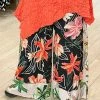 IC Collection Mix Print Palazzo Pant, Black Multi IC Collection 1 IC Collection Mix Print Palazzo Pant, Black Multi IC Collection