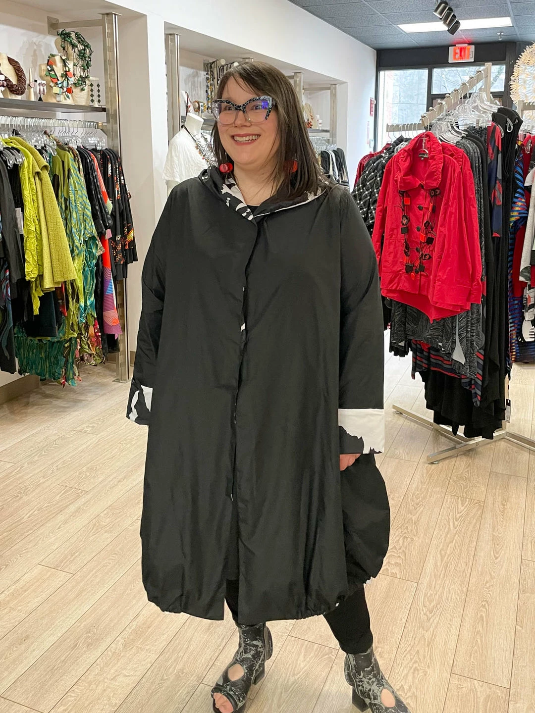 Igor Dobranic Igor Dobranic Bjork Reversible Jacket, Black/White/Grey 4 Igor Dobranic Igor Dobranic Bjork Reversible Jacket, Black/White/Grey