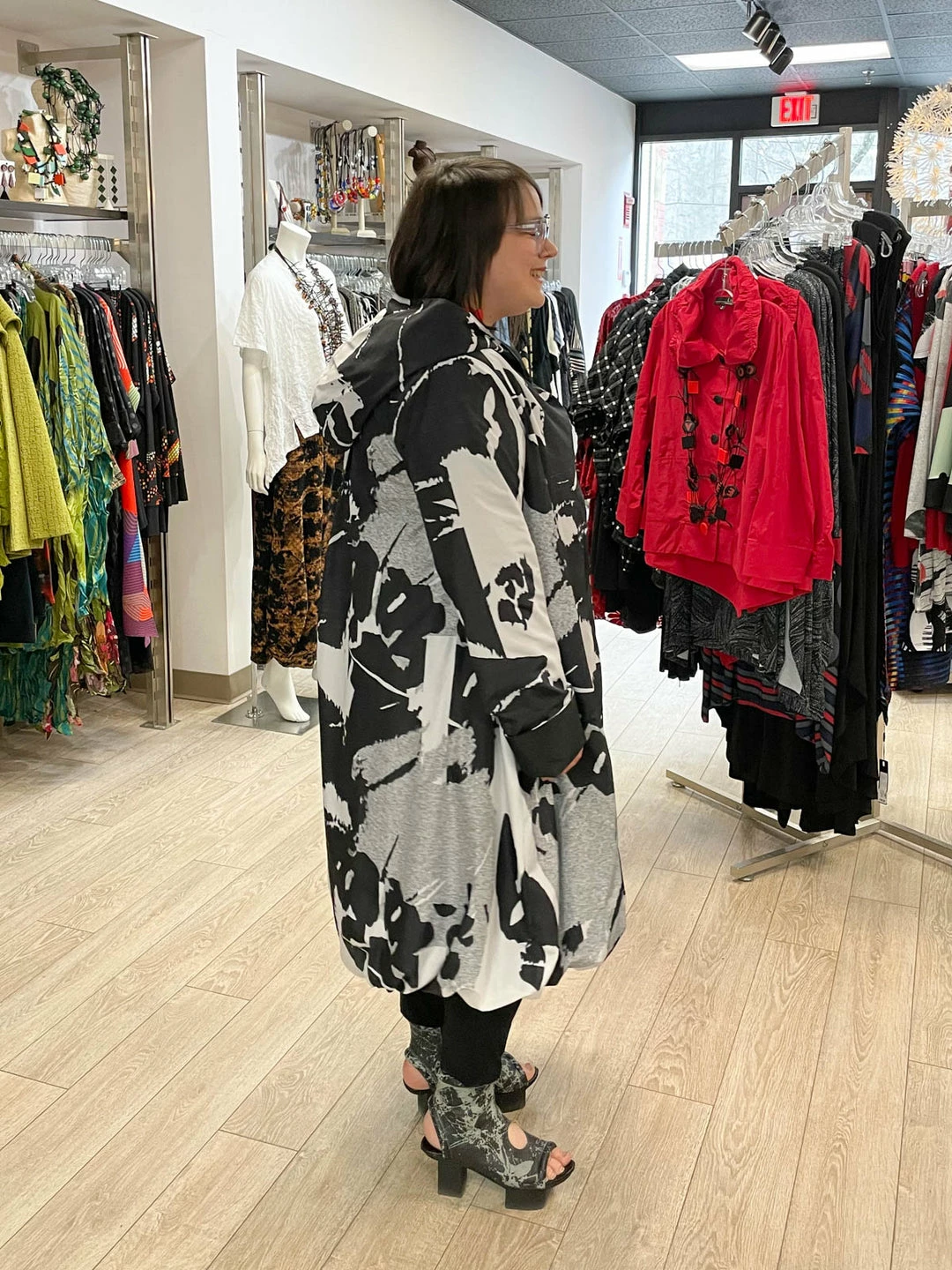 Igor Dobranic Igor Dobranic Bjork Reversible Jacket, Black/White/Grey 7 Igor Dobranic Igor Dobranic Bjork Reversible Jacket, Black/White/Grey