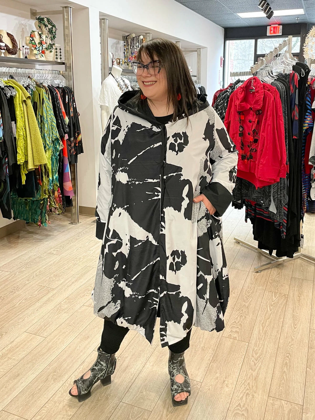 Igor Dobranic Igor Dobranic Bjork Reversible Jacket, Black/White/Grey 5 Igor Dobranic Igor Dobranic Bjork Reversible Jacket, Black/White/Grey