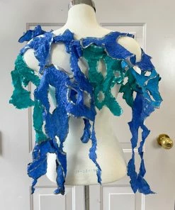 Imma Costa Medusa Crush Scarf Necklace, Blue/Green Imma Costa 8 Imma Costa Medusa Crush Scarf Necklace, Blue/Green Imma Costa