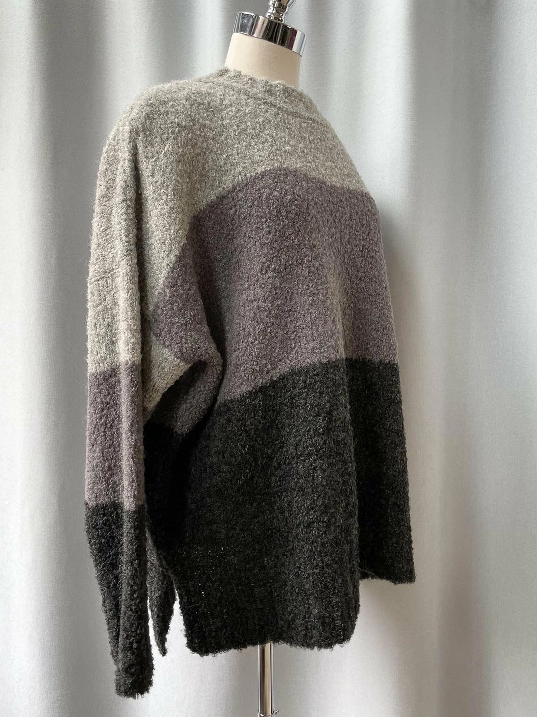 Iridium Color Block Cozy Sweater, Cloud