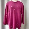 Iridium Holly Sweater, Fuchsia Iridium