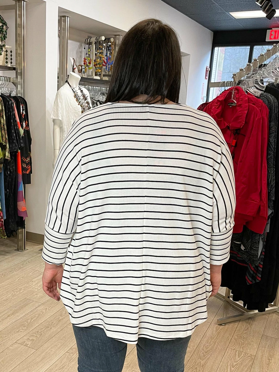 Isle By Melis Kozan Hi Lo Dolman Sleeve Top, Notte Isle By Melis Kozan