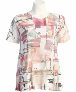 Jess & Jane Villa Patch Pocket Burnout Tunic, Multi