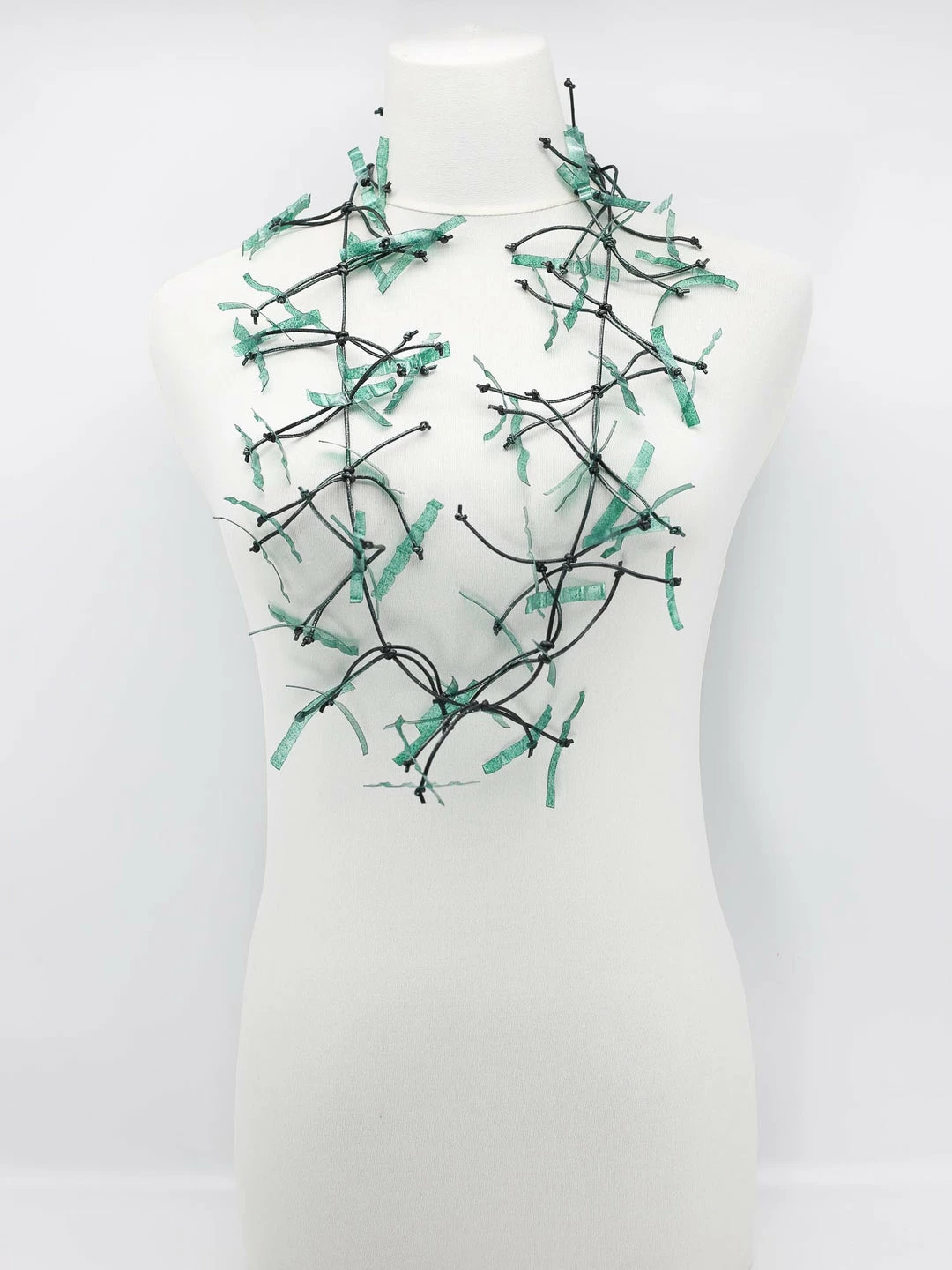 Jianhui London Aqua Willow Tree Necklace, Peacock Blue Jianhui London